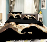 3D Graffiti Float Ripple Quilt Cover Set Bedding Set Duvet Cover Pillowcase 574
