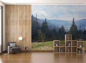 3D Sky Mountains Forest Nature Landscape Wallpaper Wall Mural Wall Decor Wall Art Wall Sticker Remoable Wallpaper LQH