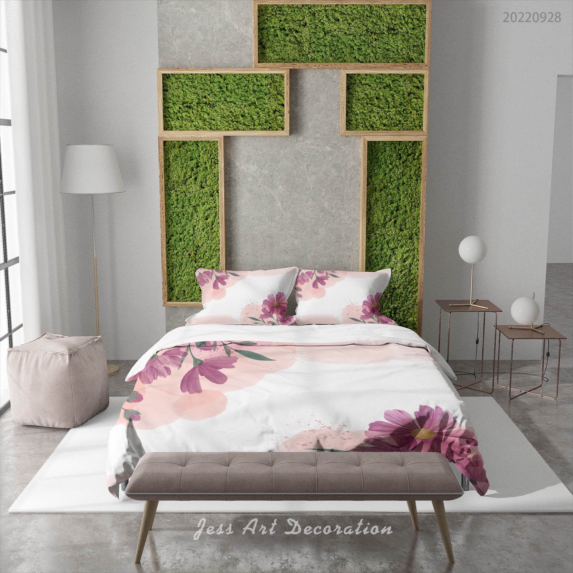 3D Floral Heronsbill Wave Point Quilt Cover Set Bedding Set Duvet Cover Pillowcase 304