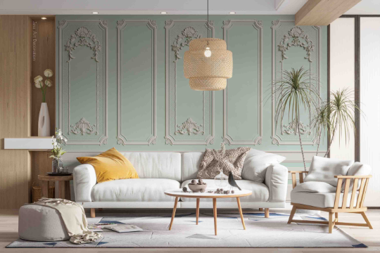 3D Wood Grain Rectangle Wall Mural Wallpaper YXL 1193