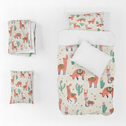 3D Alpaca Cactus Grass Triangle Quilt Cover Set Bedding Set Duvet Cover Pillowcase 1399