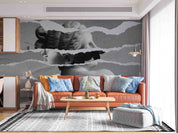 3D Sculpture Head Crack Gray Wall Mural Wallpaper YXL 2432