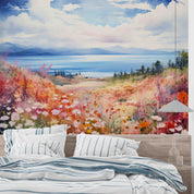 3D Sky Sea Floral Oil Painting Wallpaper Wall Mural Wall Decor Wall Art Wall Sticker Remoable Wallpaper LQH 25