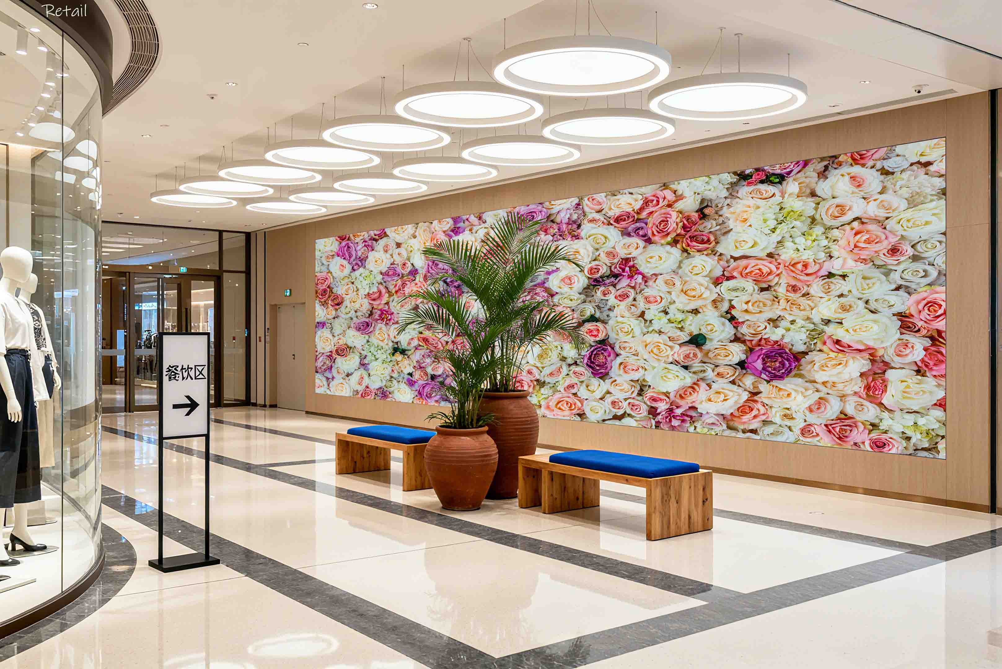 3D Retail Shop Store Market Trade Floral Wall Mural Wallpaper 20
