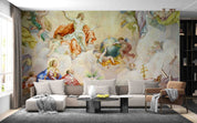 3D Saints Angels Fresco St Charles Church Wall Mural Wallpaper GD 5039- Jess Art Decoration