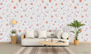 3D Floral Heronsbill White Wall Mural Wallpaper YXL 2267