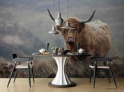 3D Animal Cattle Grassland Sky Wall Mural Wallpaper YXL 2516