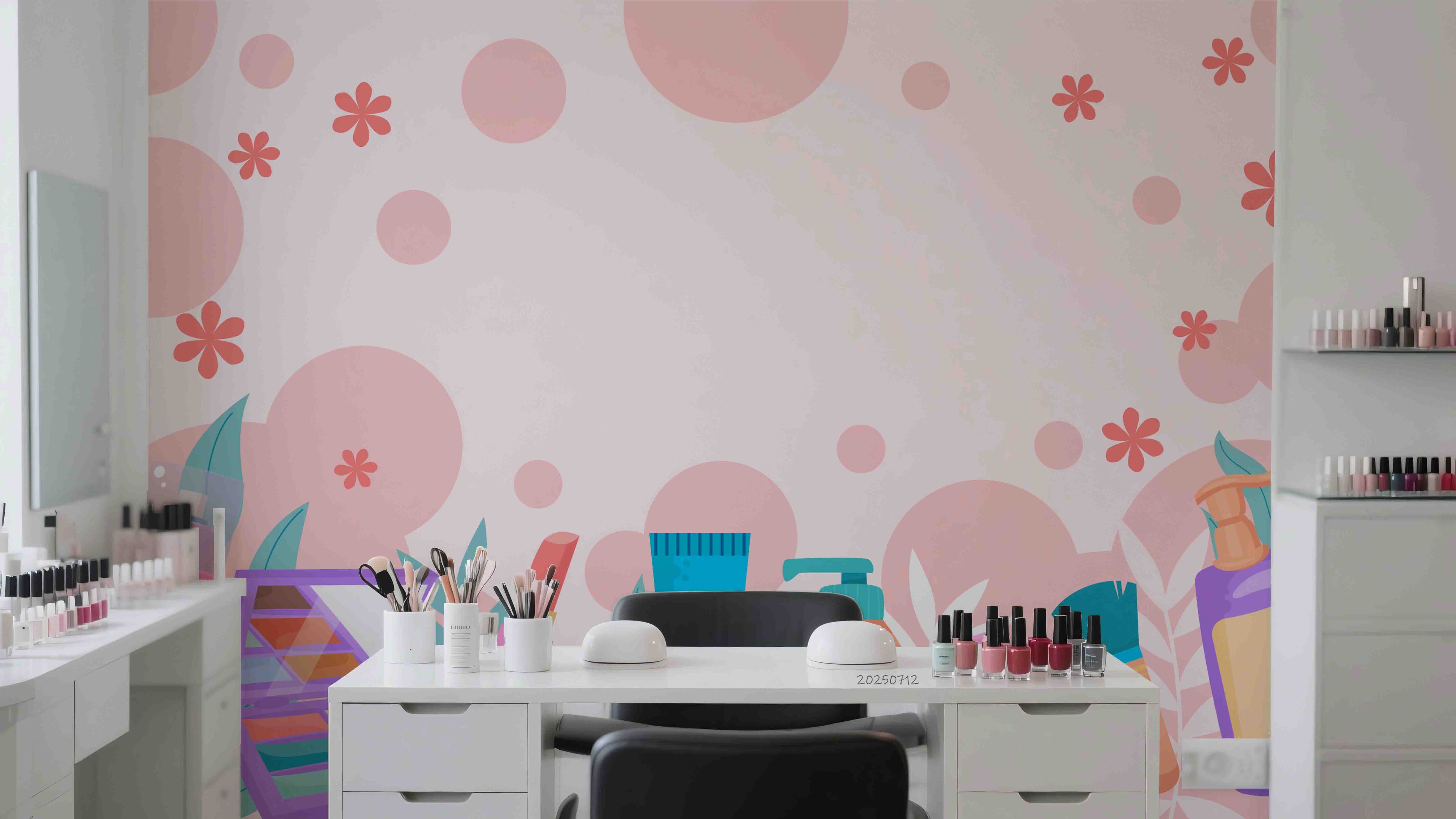 3D Salon Shop Beauty Salon Manicure Set Manicure Tools Wall Mural Wallpaper 39