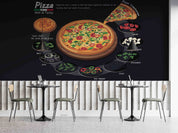 3D Restaurant Snack Bar Diner Fast Food Pizza Wall Mural Wallpaper 49