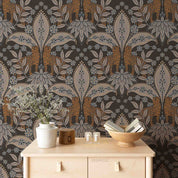 3D Vintage Brown Leaves Pattern Wallpaper Wall Mural Wall Decor Wall Art Wall Sticker Remoable Wallpaper LQH
