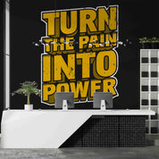 3D Poster Stereoscopic Letter Black Wall Mural Wallpaper YXL 131