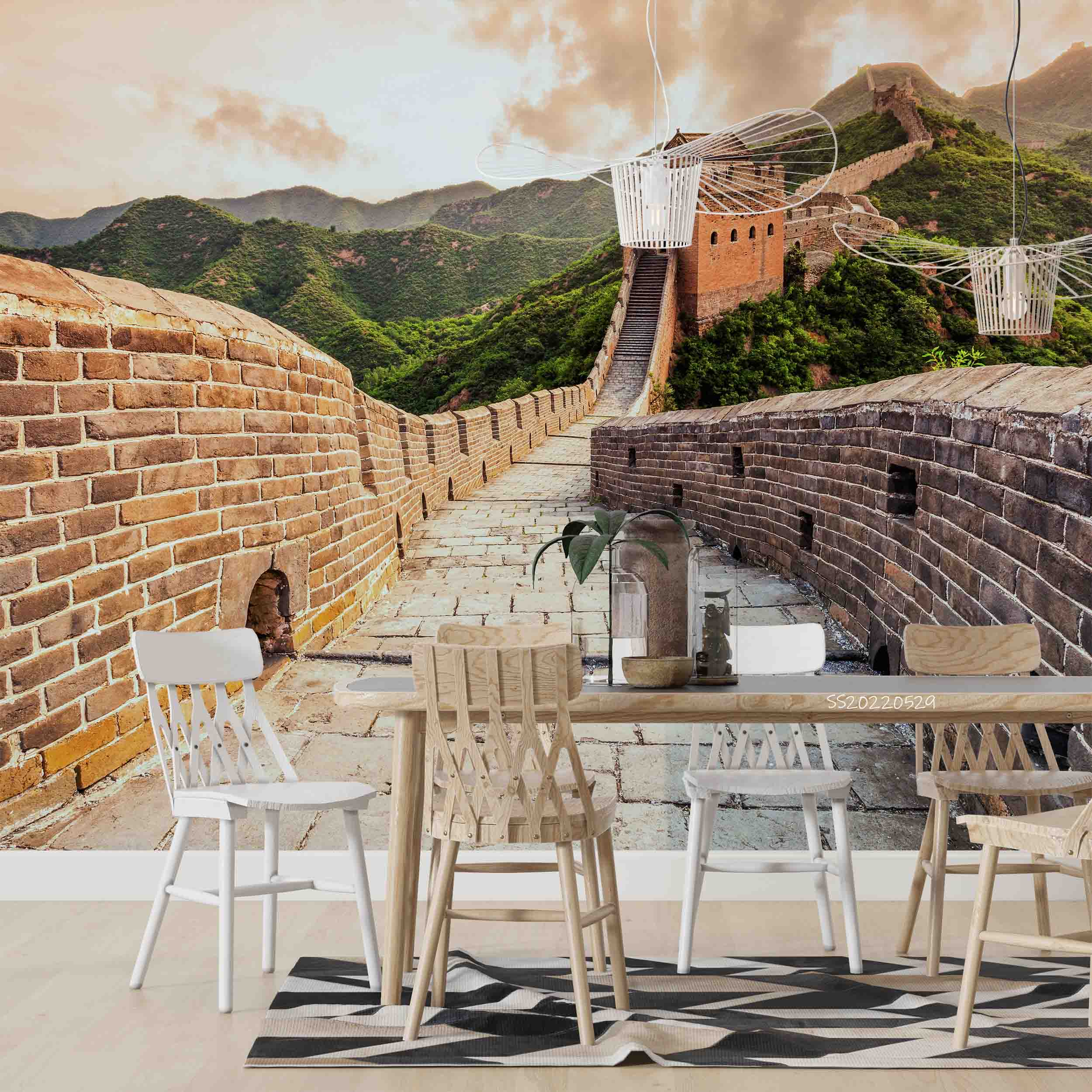 3D China Famous Landmark Great Wall Mountains Wall Mural Wallpaper GD 4344- Jess Art Decoration