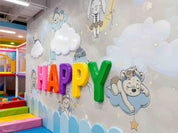 3D Play Centre Amusement Park Funfair Carnie Cartoon Animals Wall Mural Wallpaper 14