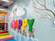 3D Play Centre Amusement Park Funfair Carnie Cartoon Animals Wall Mural Wallpaper 17