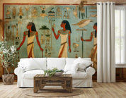 3D Ancient Egypt Gold Eagle Egyptian Hieroglyphics Symbols Painting Wallpaper Wall Mural Wall Decor Wall Art Wall Sticker Remoable Wallpaper LQH