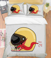 3D Walrus Tooth Tongue Quilt Cover Set Bedding Set Duvet Cover Pillowcase 392