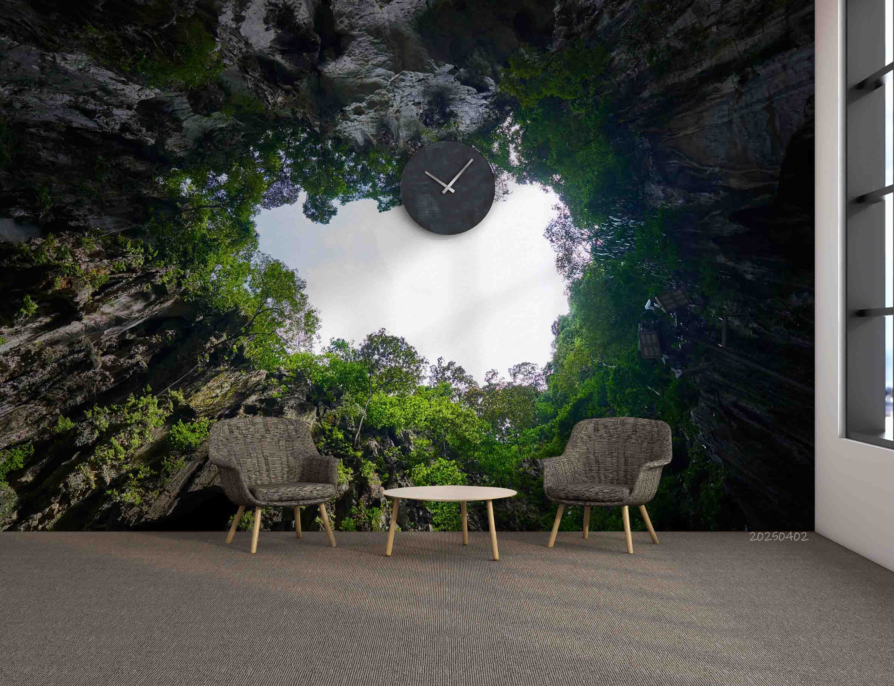 3D Green Mountain Forest Natural Scenery Wallpaper Wall Mural Wall Decor Wall Art Wall Sticker Remoable Wallpaper