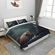 3D Sea Fish Mountain Spindrift Quilt Cover Set Bedding Set Duvet Cover Pillowcases 1159