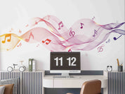 3D Line Stave violet Red Yellow Wall Mural Wallpaper YXL 03- Jess Art Decoration