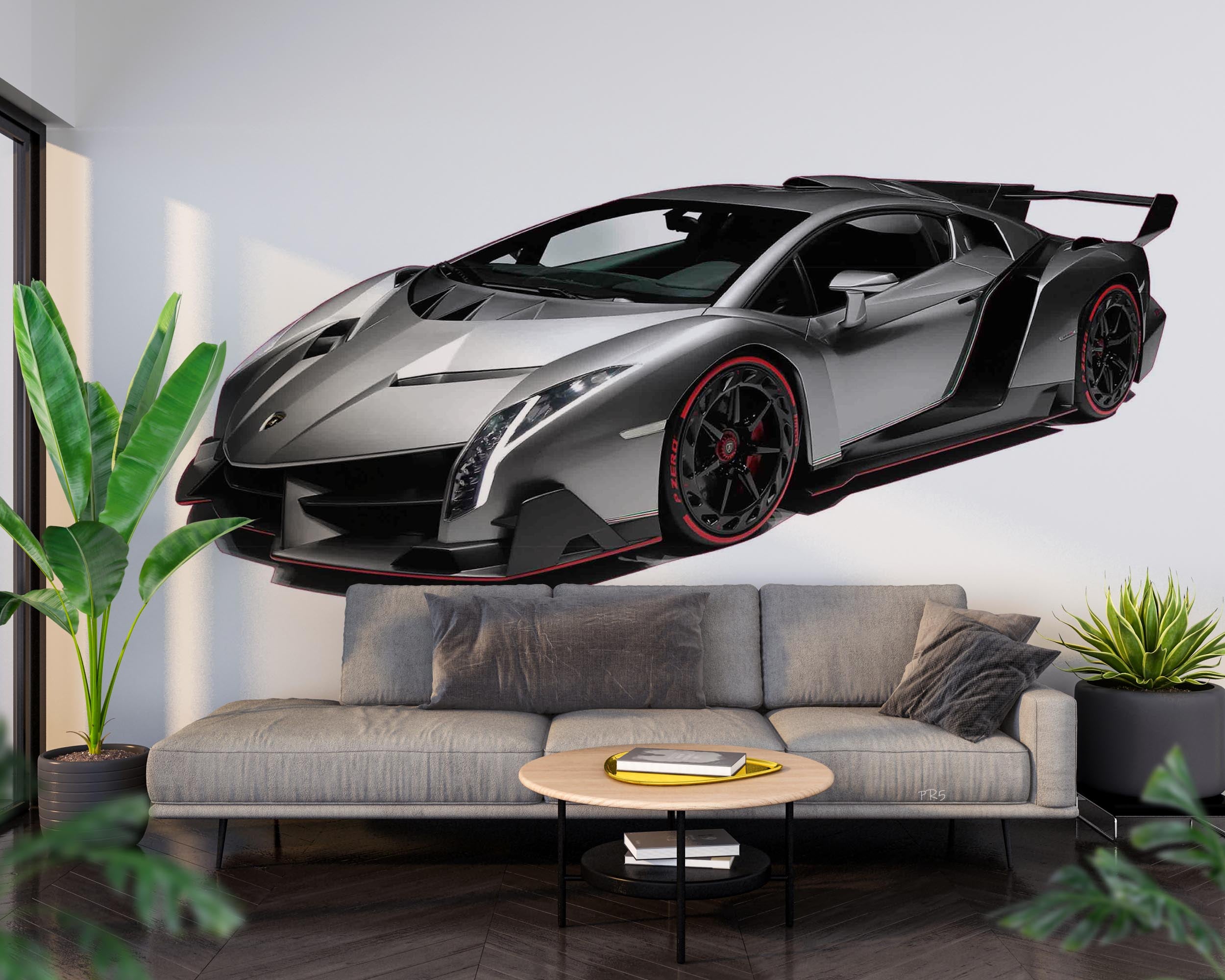 Car Gray Racing Wallpaper racing & cars wall mural for garage, game room or entertainment space