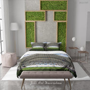 3D Marseilles Football Field Spectator Seats Cloud Sky Quilt Cover Set Bedding Set Duvet Cover Pillowcase 785