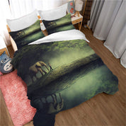 3D Sea Elephant Mountain Person Quilt Cover Set Bedding Set Duvet Cover Pillowcases 1164