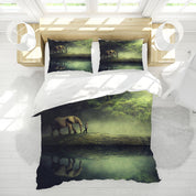 3D Sea Elephant Mountain Person Quilt Cover Set Bedding Set Duvet Cover Pillowcases 1164