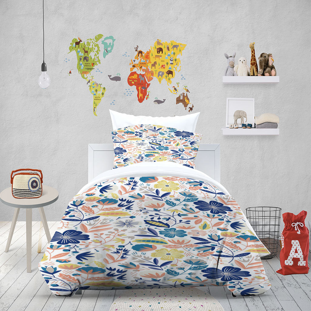 3D Floral Leaf Wildflower Quilt Cover Set Bedding Set Duvet Cover Pillowcase 1414