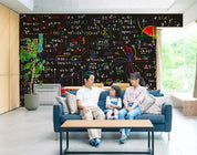 3D Mathematics Function Blackboard Background Wall Mural Wallpaper GD 3731- Jess Art Decoration