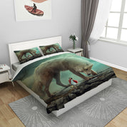 3D Polar Bear Mountain Lassock Quilt Cover Set Bedding Set Duvet Cover Pillowcases 1165