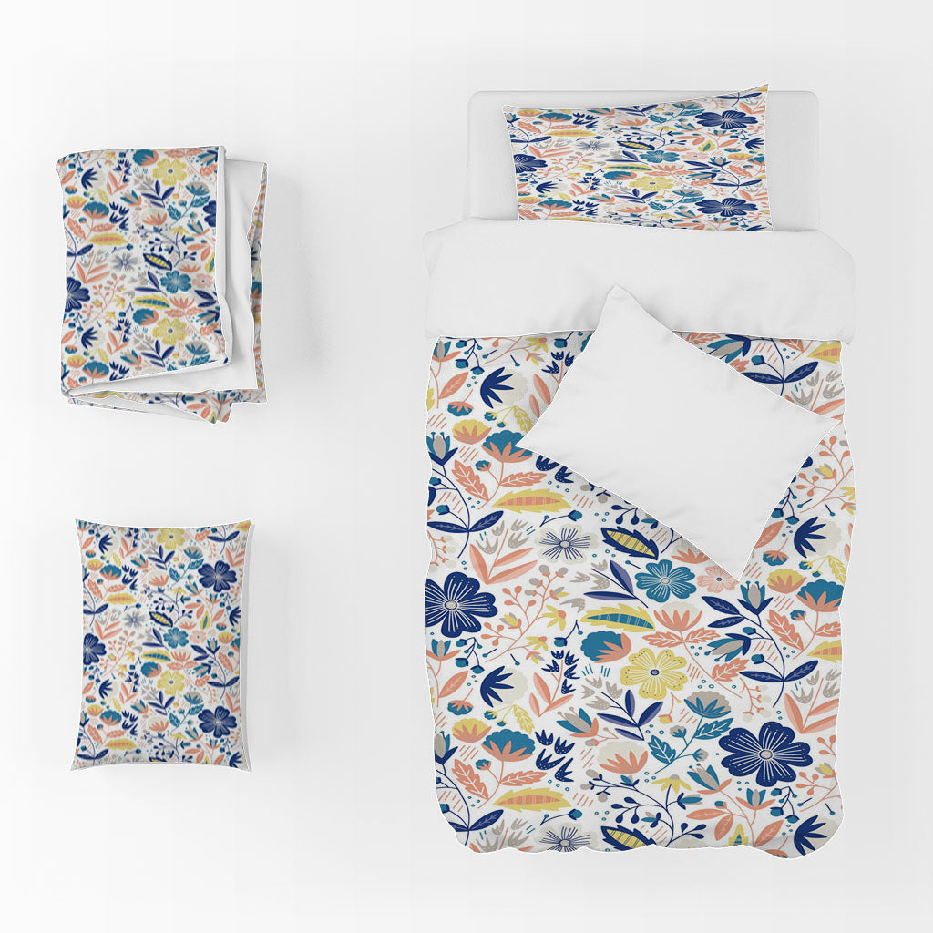 3D Floral Leaf Wildflower Quilt Cover Set Bedding Set Duvet Cover Pillowcase 1414