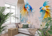 3D Aged Care Retirement Home Gerocomium Rest Home Fish Floral Wall Mural Wallpaper 9