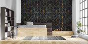 3D Geometric Ellipse Line Triangle Wall Mural Wallpaper YXL 2798