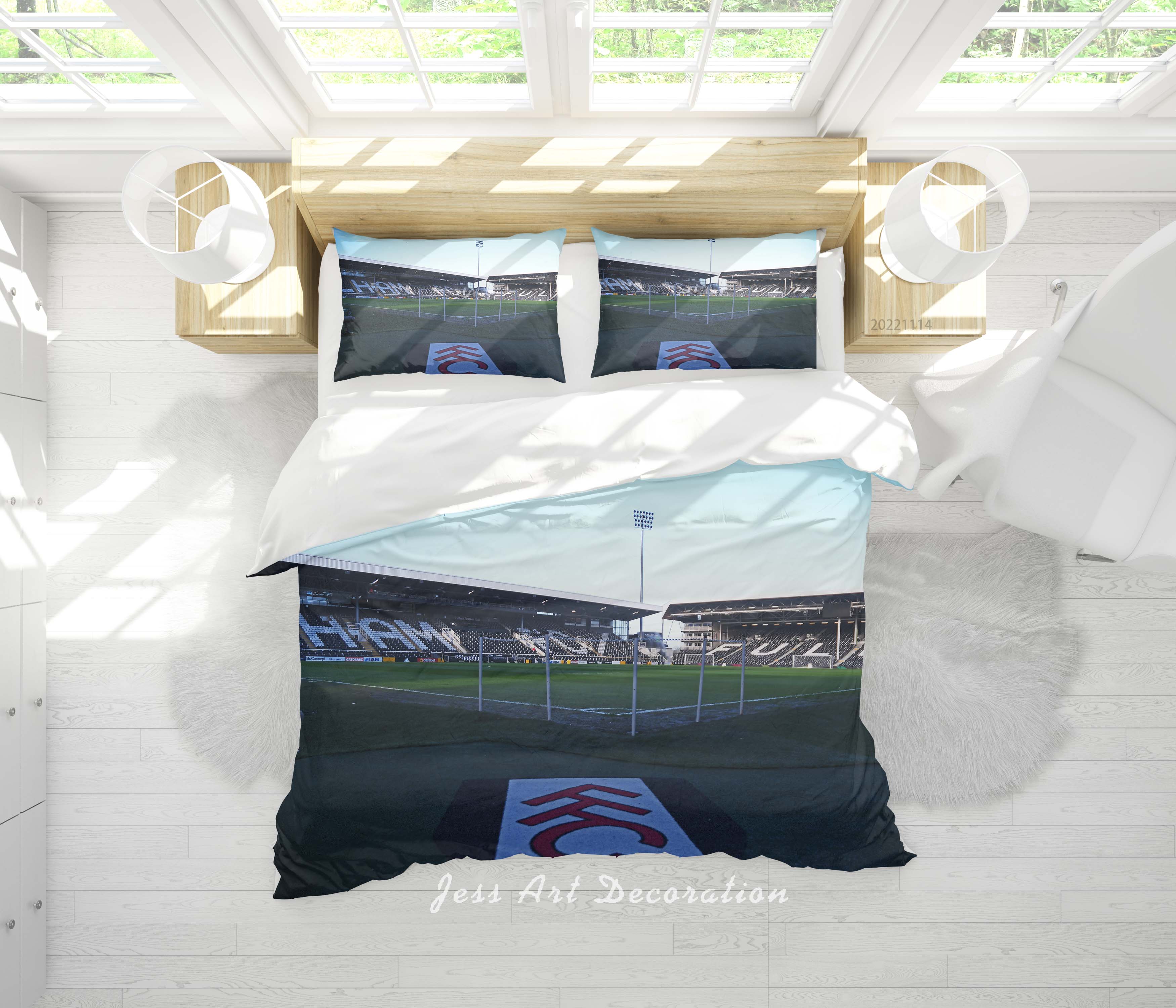 3D Everton Football Club Sky Spectator Seats Quilt Cover Set Bedding Set Duvet Cover Pillowcase 901
