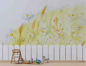 3D Childcare Nursery School Cartoon Floral Kids Wall Mural Wallpaper JN