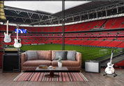 3D Architecture Stadium Iron Frame Sky Wall Mural Wallpaper YXL 174