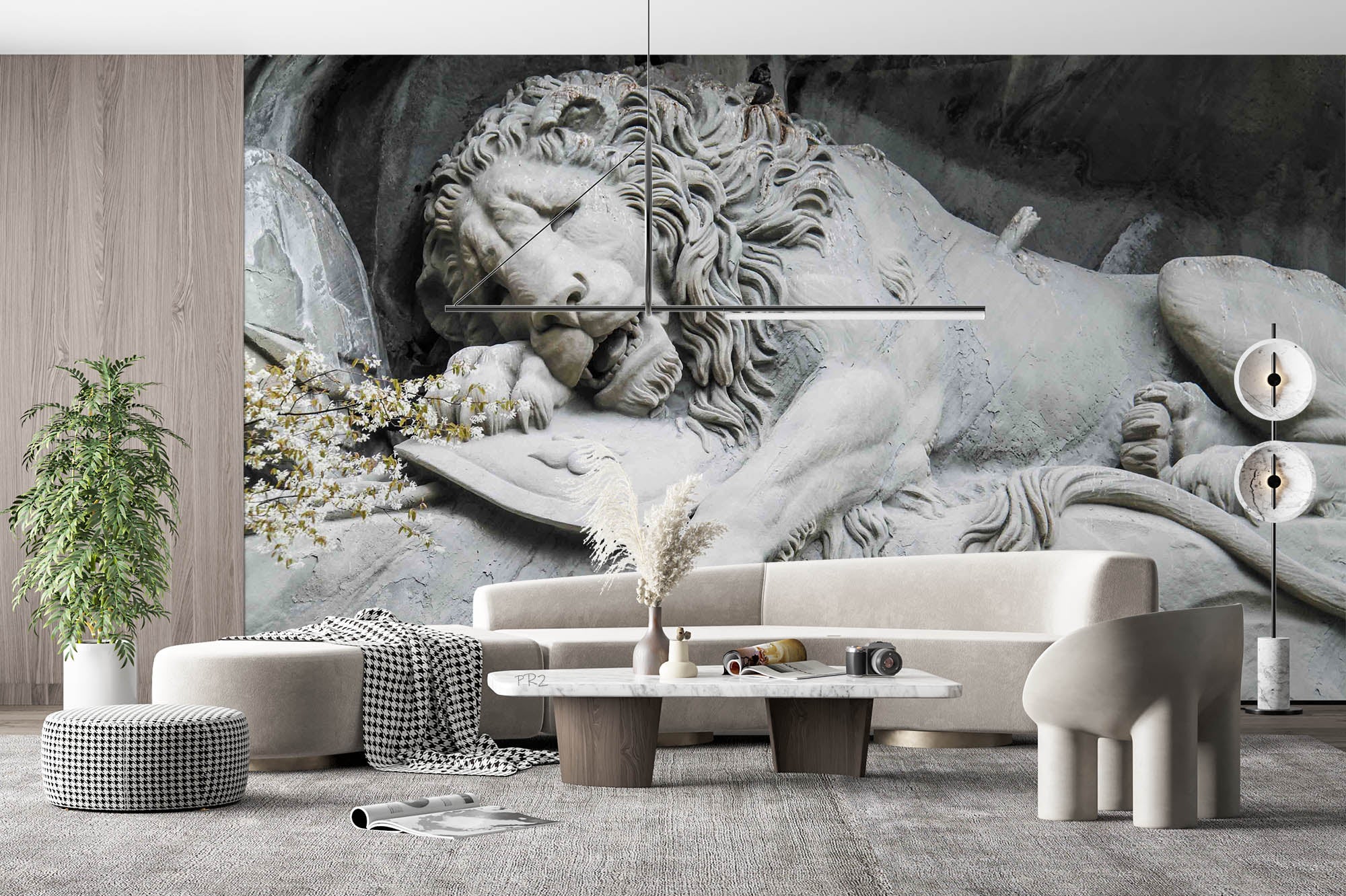 3D Embossed Lion Pattern Background Wall Mural Wallpaper GD 3760- Jess Art Decoration