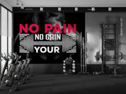 3D Gym Weightlifting Letter Girl Wall Mural Wallpaper YXL 1793