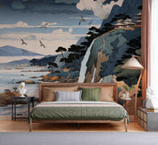 3D Ancient Japanese Landscape Oil Painting Wallpaper Wall Mural Wall Decor Wall Art Wall Sticker Remoable Wallpaper 9