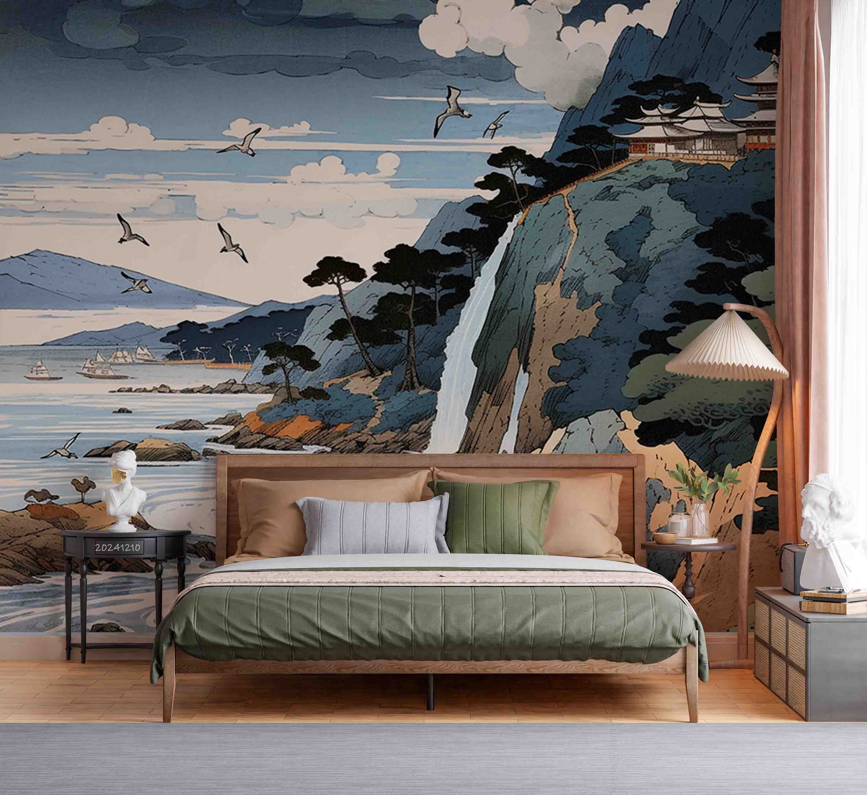 3D Ancient Japanese Landscape Oil Painting Wallpaper Wall Mural Wall Decor Wall Art Wall Sticker Remoable Wallpaper 9