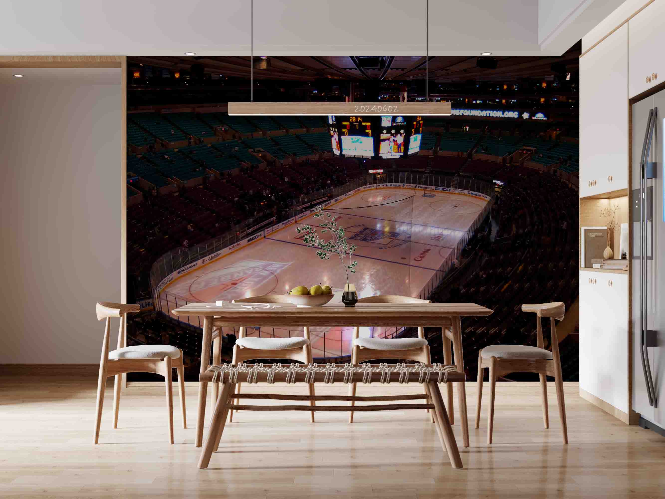 3D Architecture Stadium Skating Rink Wall Mural Wallpaper YXL 461