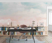 3D Watercolor Pastel Sky Background Wall Mural Wallpaper GD 3539- Jess Art Decoration