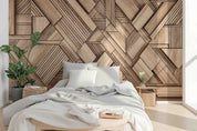 3D Wood Stripe Pattern Wall Mural Wallpaper YQ 0156