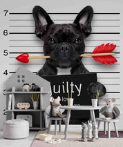 3D Animal Dog Arrow Advertising Board Wall Mural Wallpaper YXL 2586