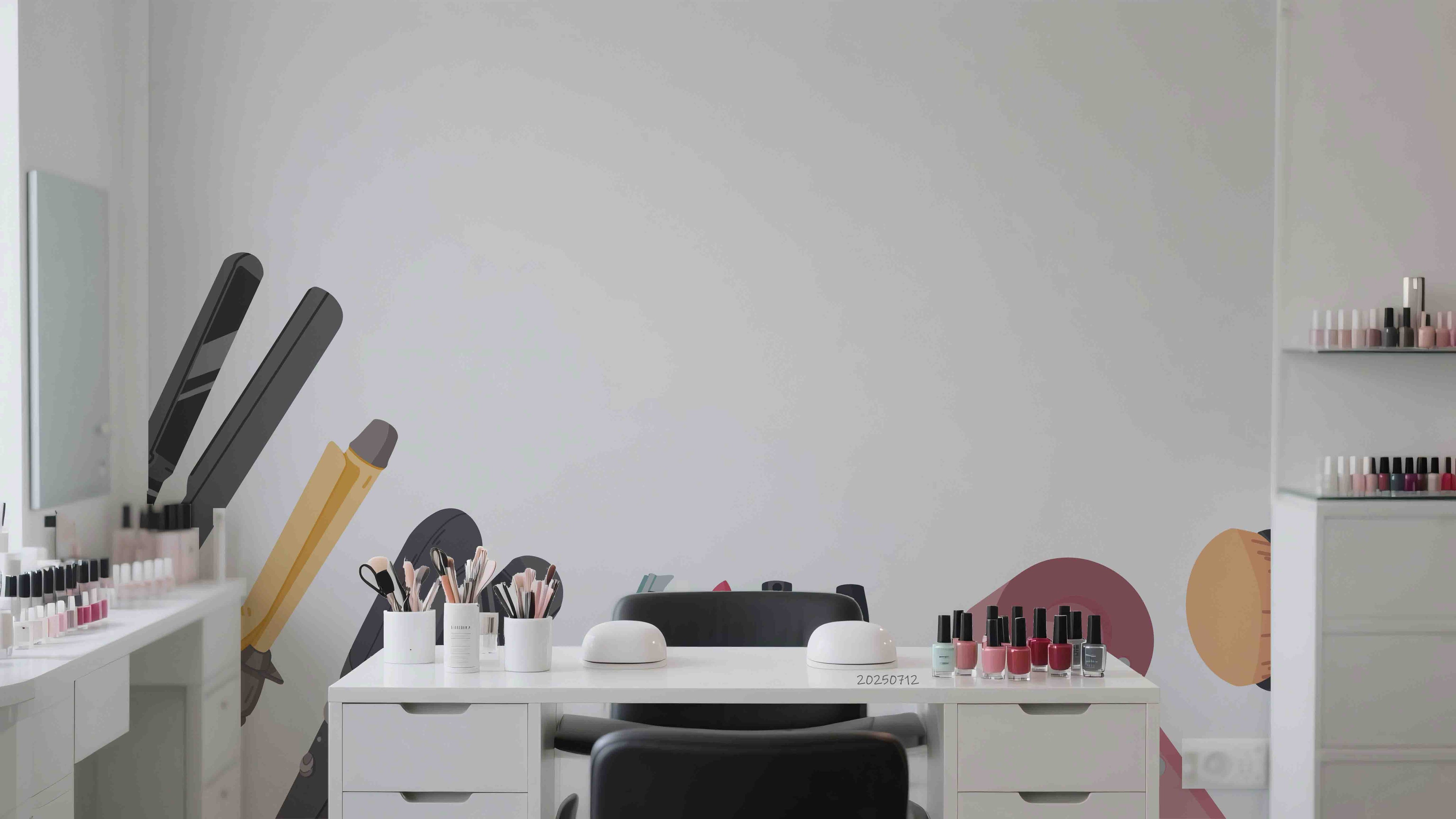 3D Salon Shop Beauty Salon Manicure Set Manicure Tools Wall Mural Wallpaper 29