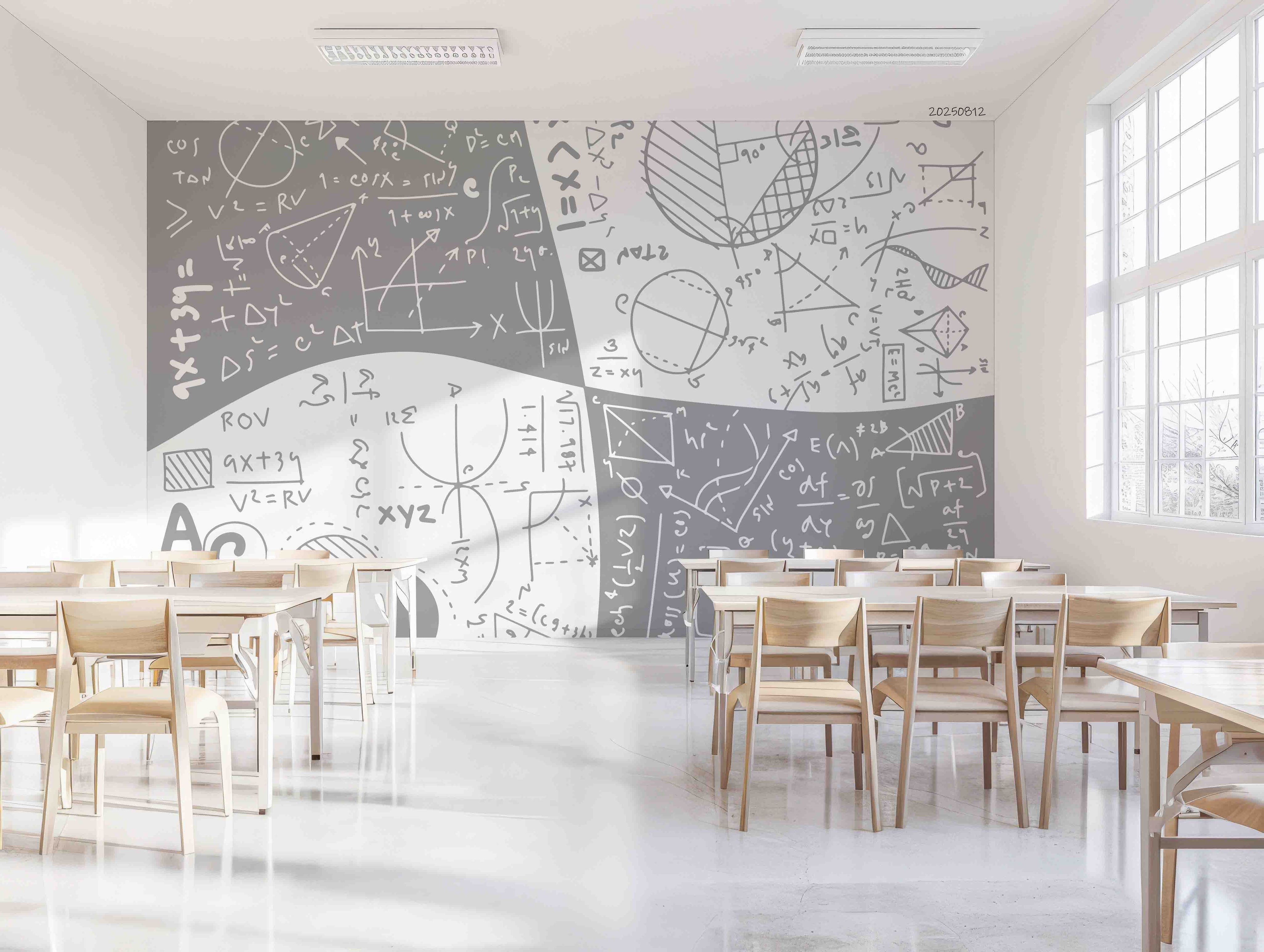 3D School STEM Science Lab Classroom Teaching Aid Math Wall Mural Wallpaper 21