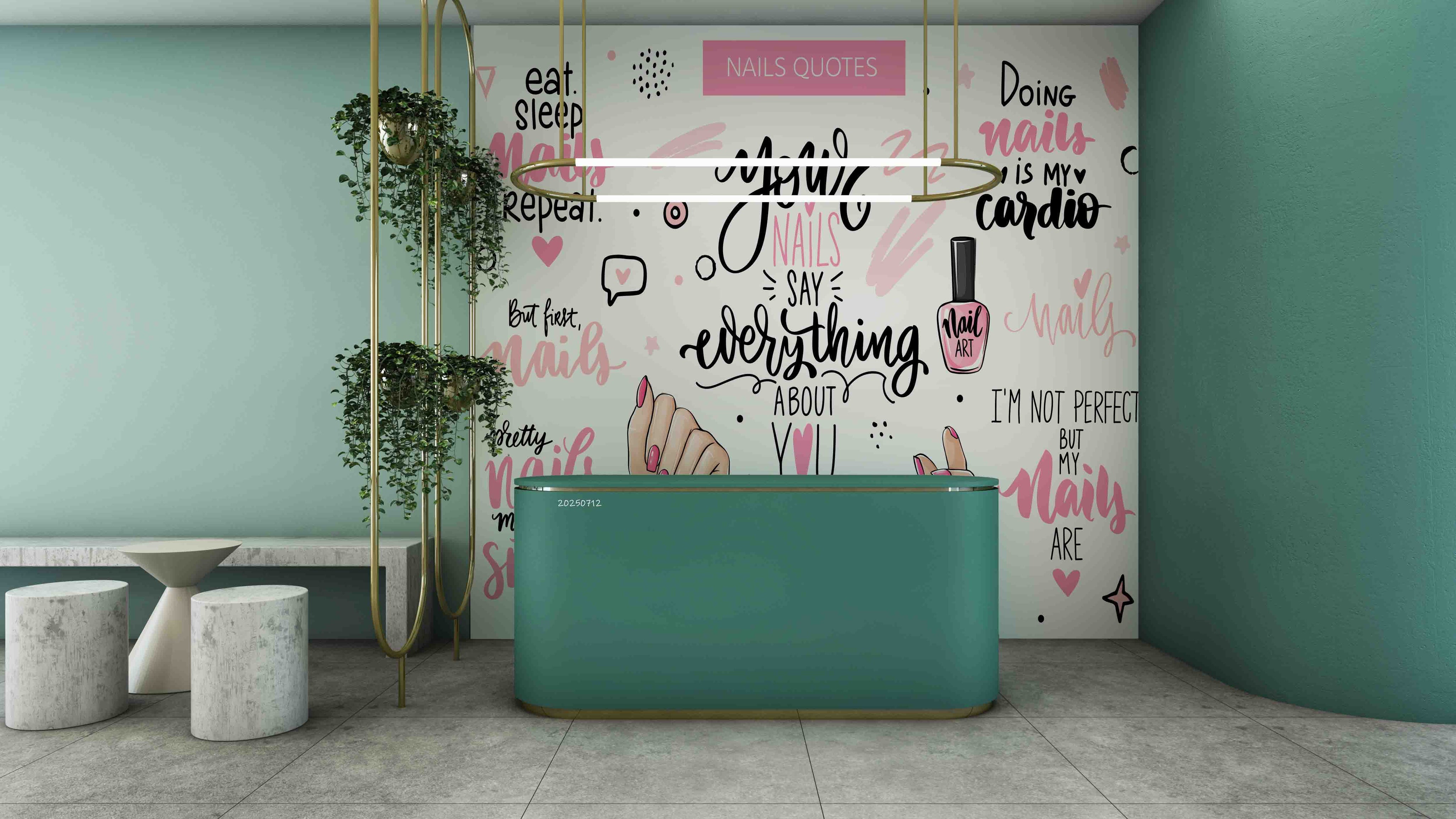 3D Salon Shop Beauty Salon Nail Salon Wall Mural Wallpaper 22