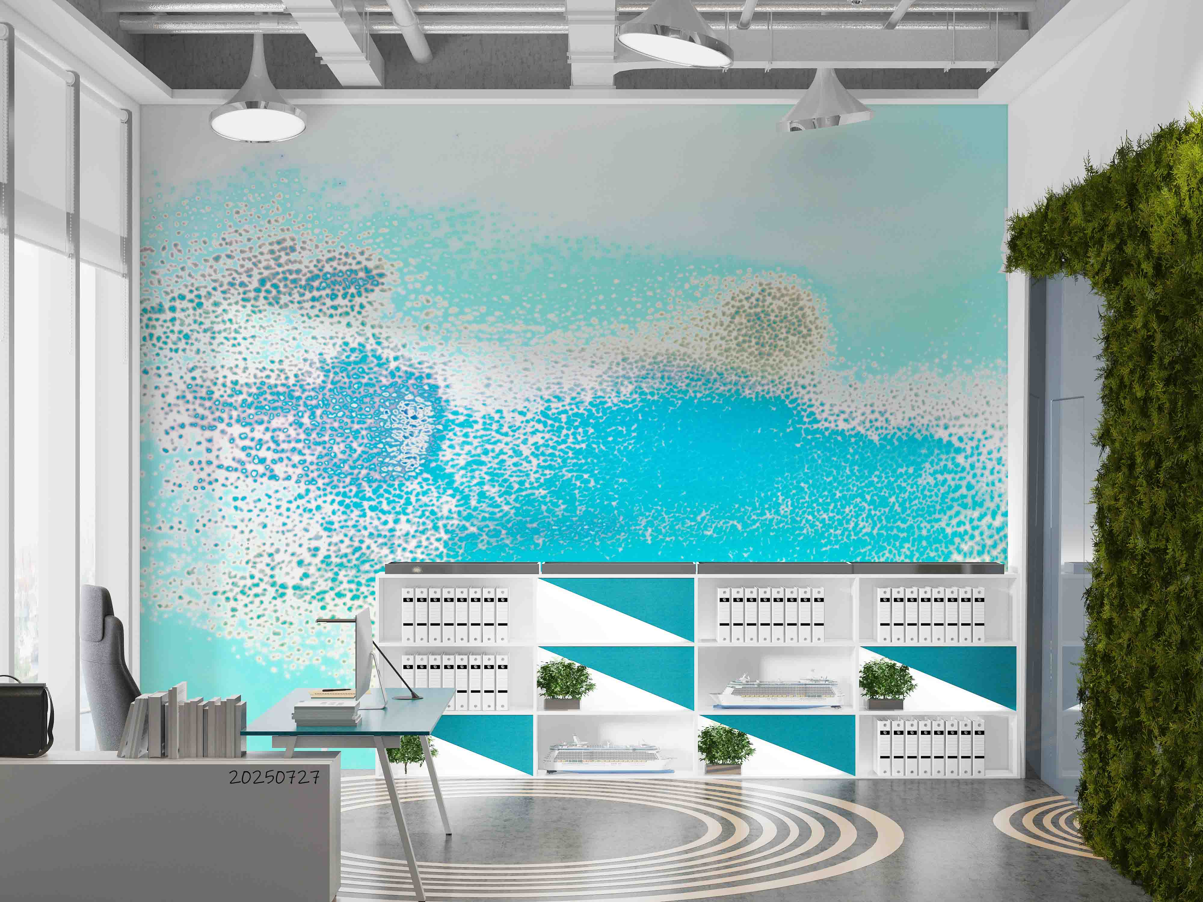 3D Office Business Technology Wall Mural Wallpaper 3