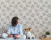 3D Abstract Floral Leaf Pattern Wall Mural Wallpaper GD 4024- Jess Art Decoration