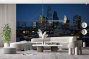 3D Night City Architecture View Wall Mural Wallpaper GD 4748- Jess Art Decoration